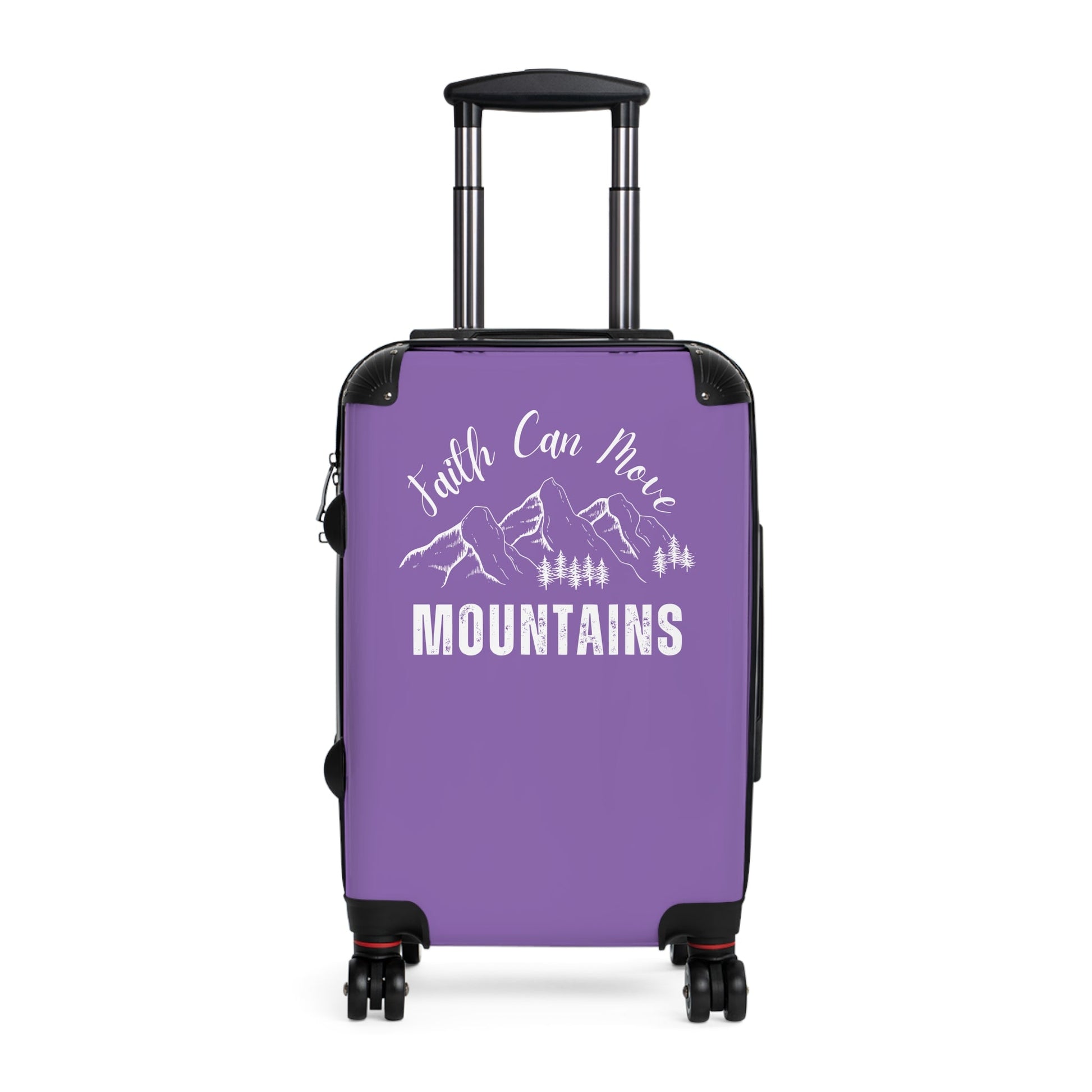 Faith Can Move Mountains Travel Luggage Suitcase - Wellness Shine