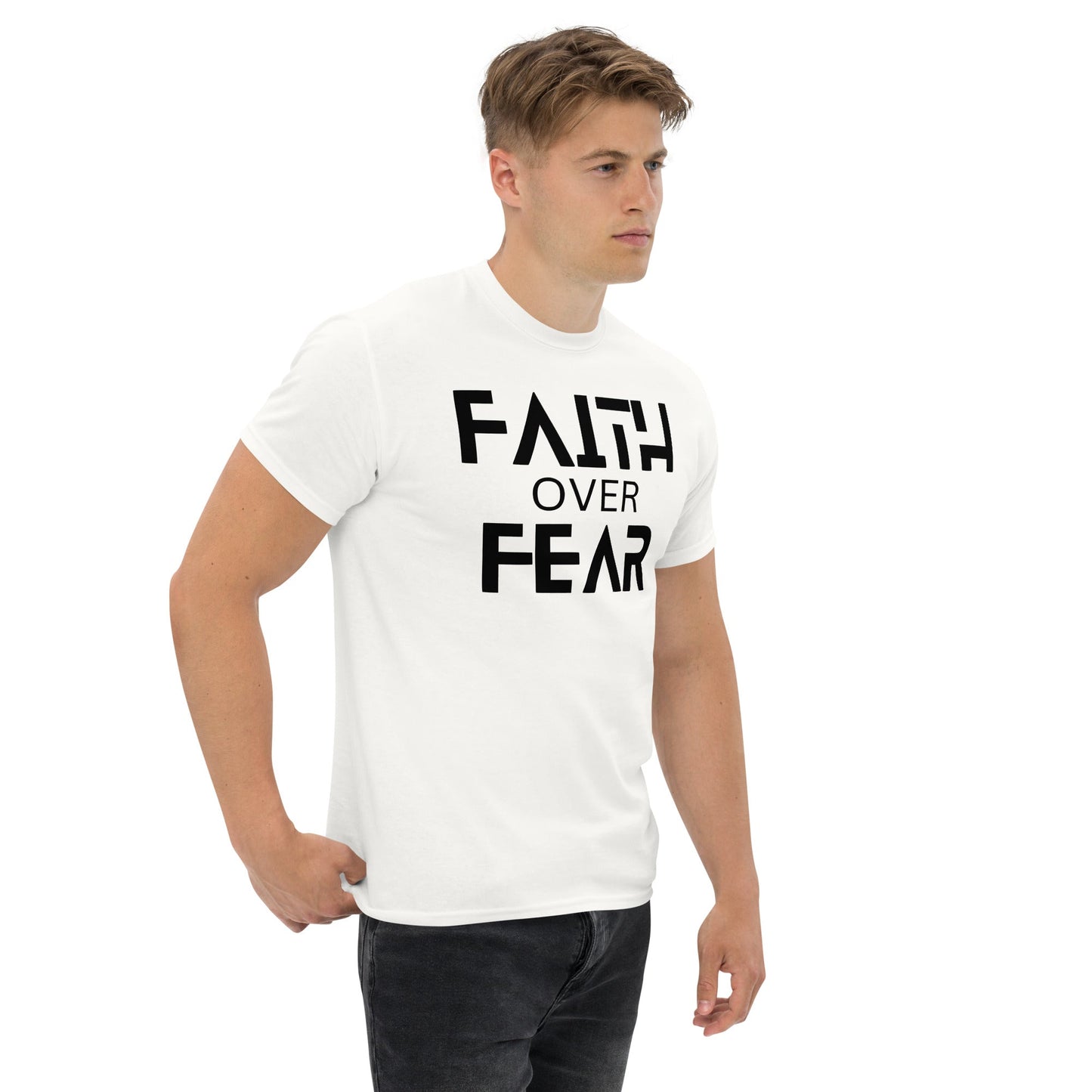 Faith Over Fear Christian Shirt, Bible Versed Tee, Gift - Christianity, Christianity Apparel, Jesus - Christian, Christianity Faith Shirt - Wellness Shine