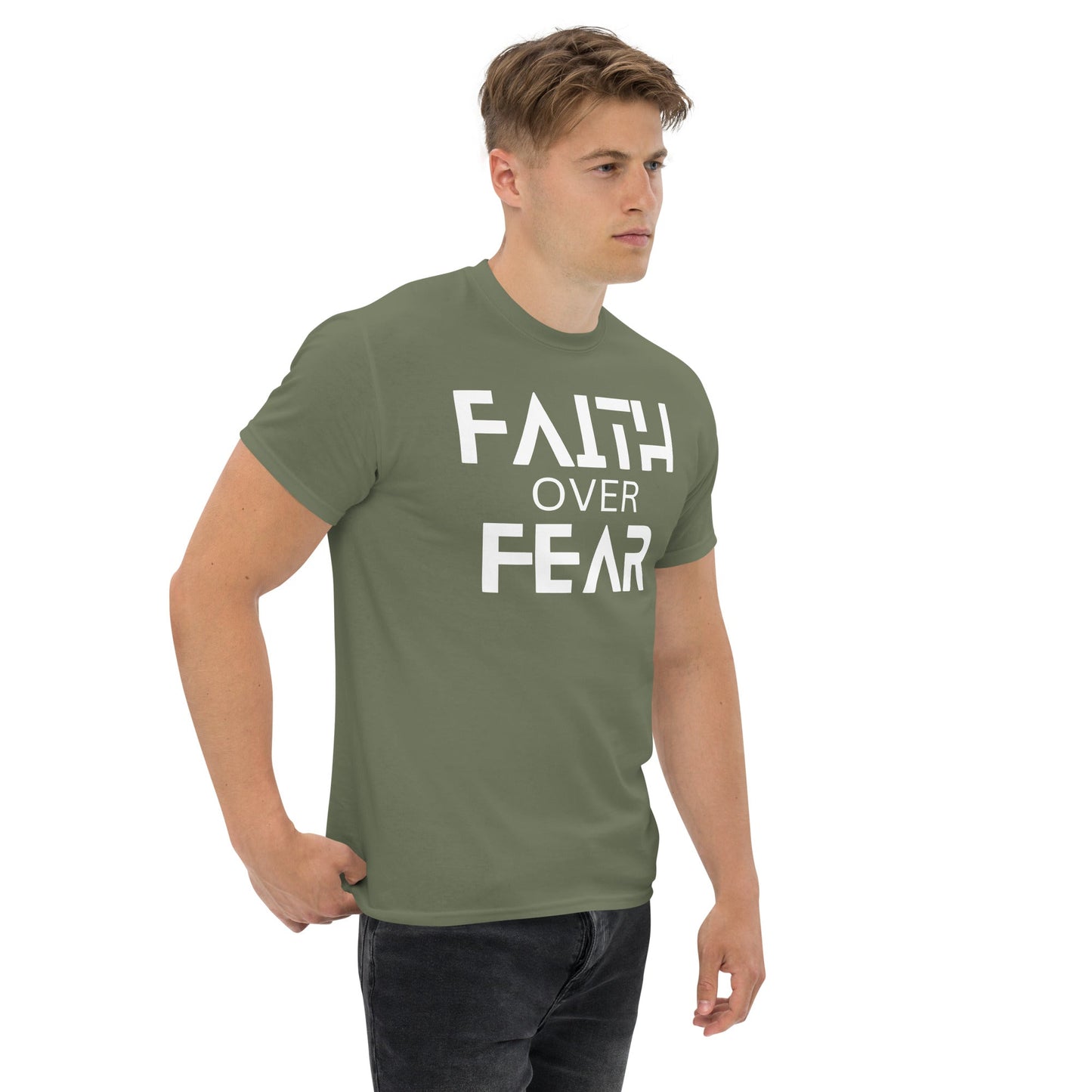 Faith Over Fear Christian Shirt, Bible Versed Tee, Gift - Christianity, Christianity Apparel, Jesus - Christian, Christianity Faith Shirt - Wellness Shine