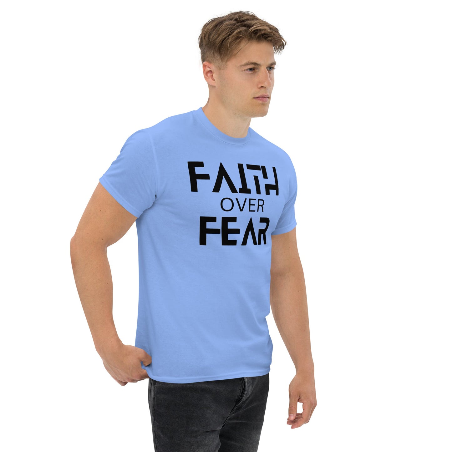 Faith Over Fear Christian Shirt, Bible Versed Tee, Gift - Christianity, Christianity Apparel, Jesus - Christian, Christianity Faith Shirt - Wellness Shine