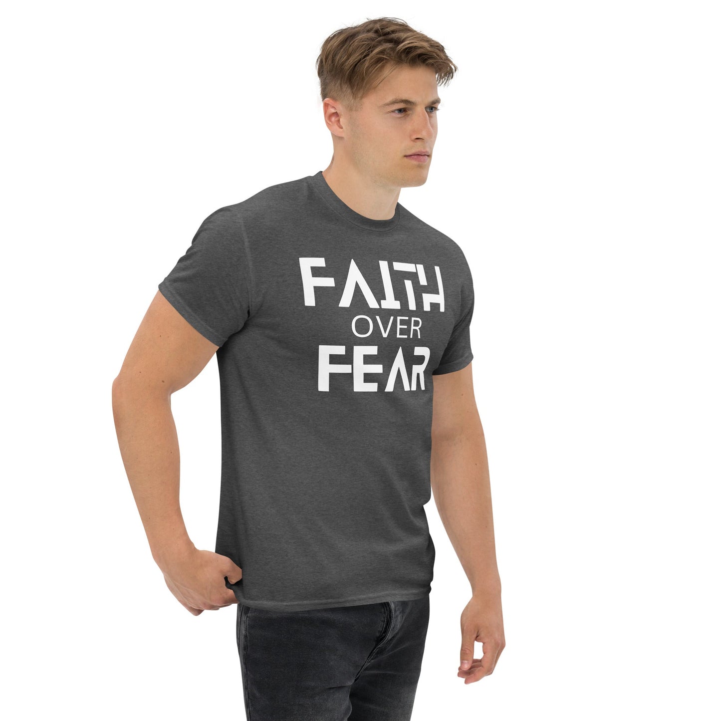 Faith Over Fear Christian Shirt, Bible Versed Tee, Gift - Christianity, Christianity Apparel, Jesus - Christian, Christianity Faith Shirt - Wellness Shine