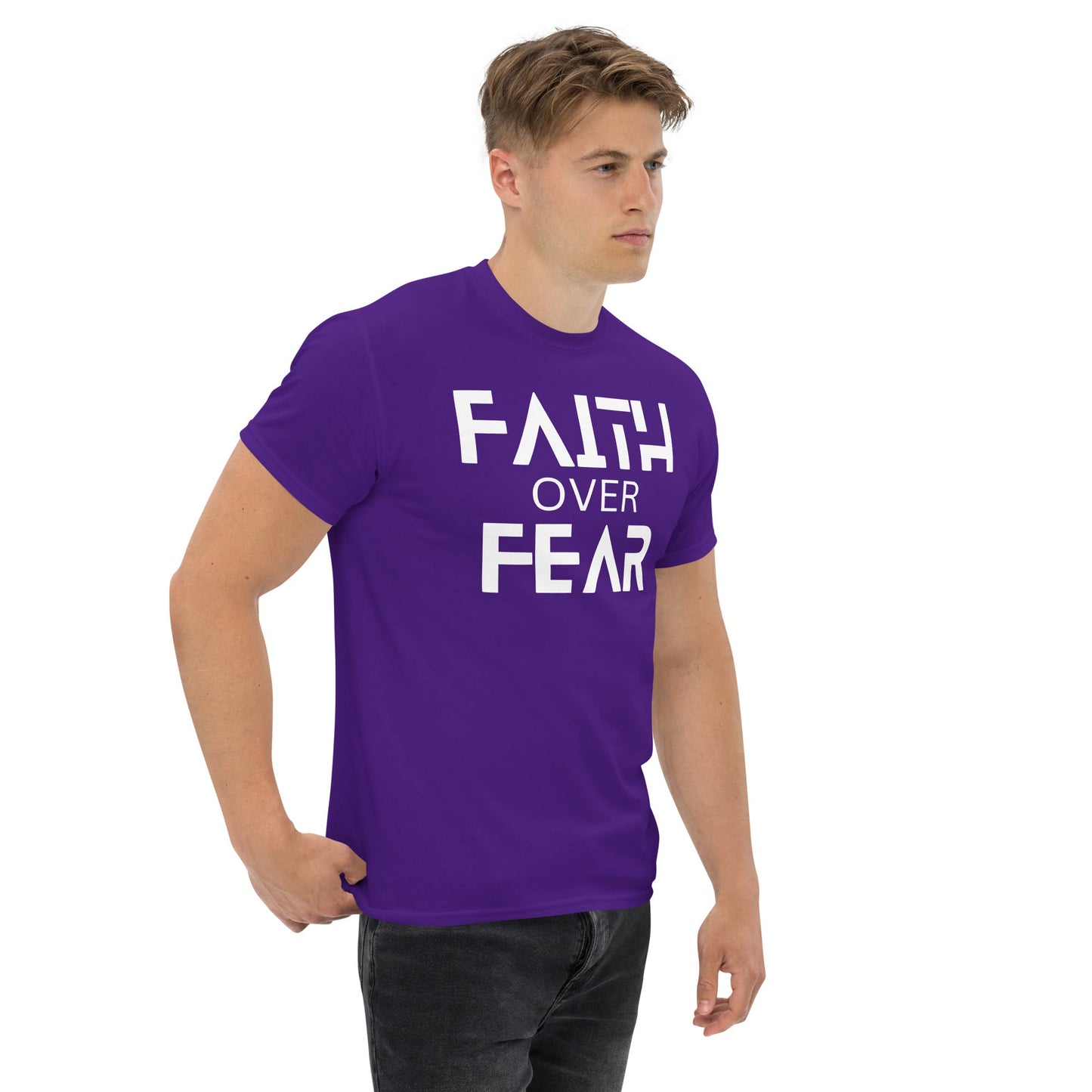 Faith Over Fear Christian Shirt, Bible Versed Tee, Gift - Christianity, Christianity Apparel, Jesus - Christian, Christianity Faith Shirt - Wellness Shine