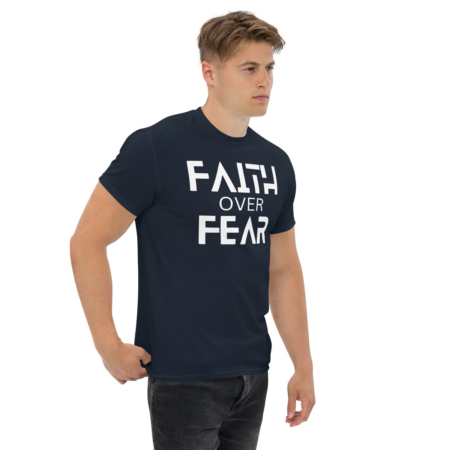 Faith Over Fear Christian Shirt, Bible Versed Tee, Gift - Christianity, Christianity Apparel, Jesus - Christian, Christianity Faith Shirt - Wellness Shine