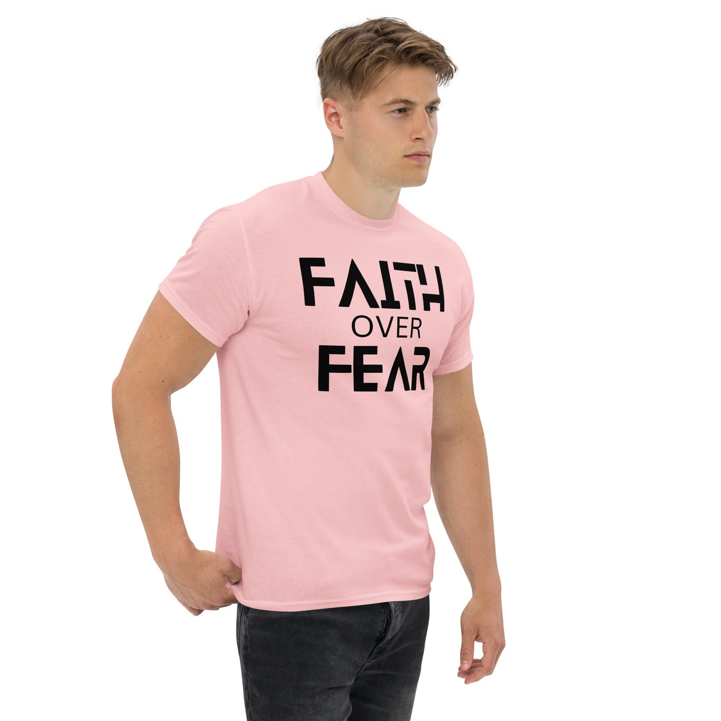 Faith Over Fear Christian Shirt, Bible Versed Tee, Gift - Christianity, Christianity Apparel, Jesus - Christian, Christianity Faith Shirt - Wellness Shine