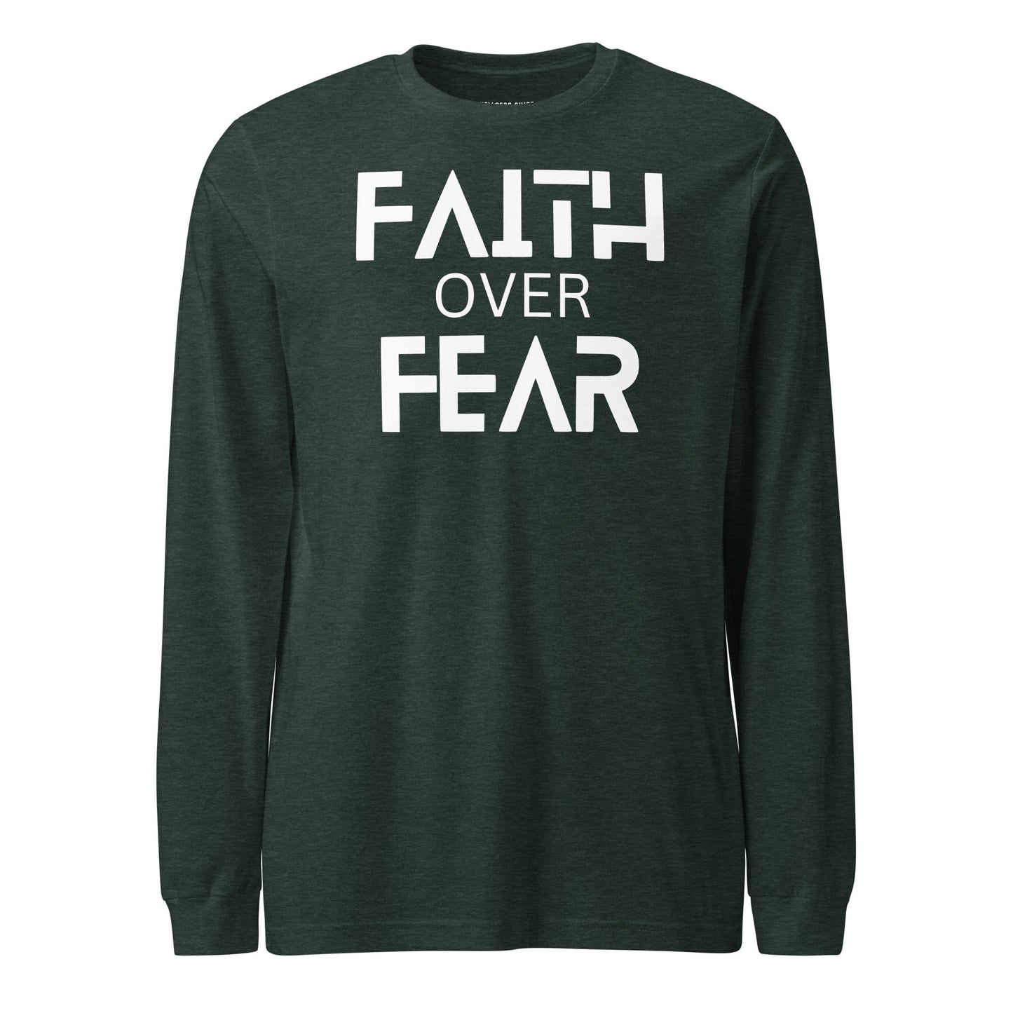 Faith Over Fear Unisex Long Sleeve Tee - Faith Based Apparel - Wellness Shine - Wellness Shine