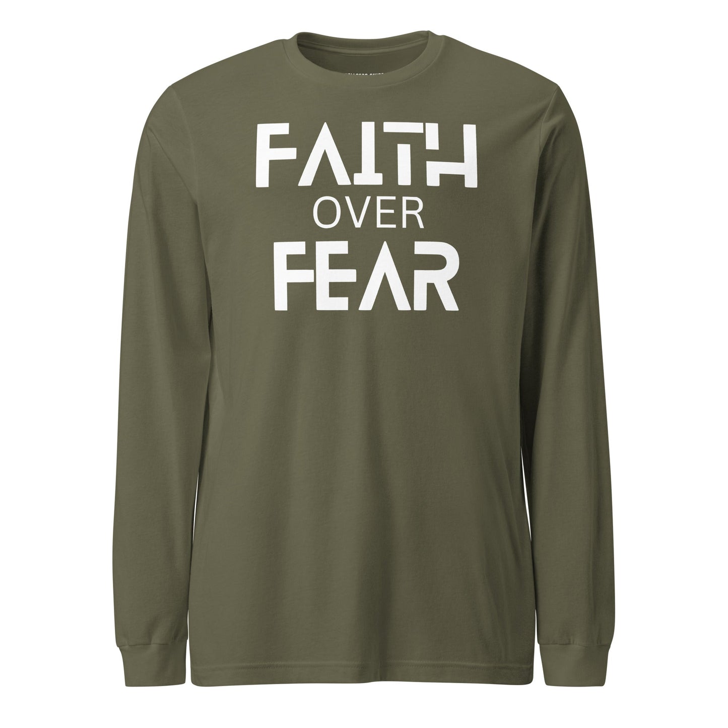 Faith Over Fear Unisex Long Sleeve Tee - Faith Based Apparel - Wellness Shine - Wellness Shine