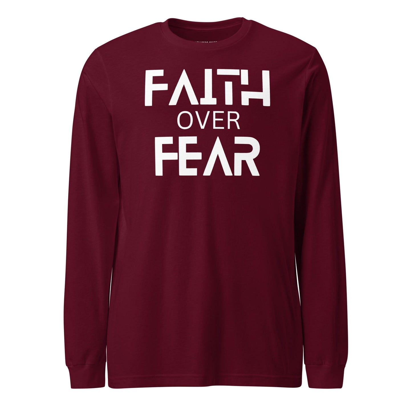 Faith Over Fear Unisex Long Sleeve Tee - Faith Based Apparel - Wellness Shine - Wellness Shine