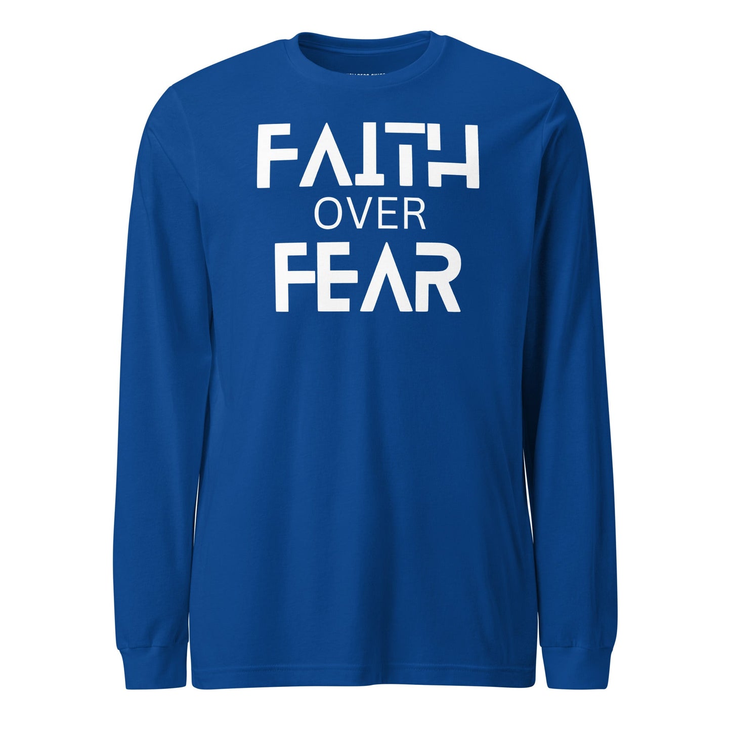 Faith Over Fear Unisex Long Sleeve Tee - Faith Based Apparel - Wellness Shine - Wellness Shine