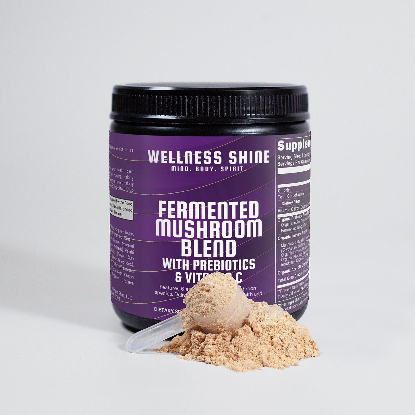 Fermented Mushroom Blend – Immune Support by Wellness Shine - Wellness Shine