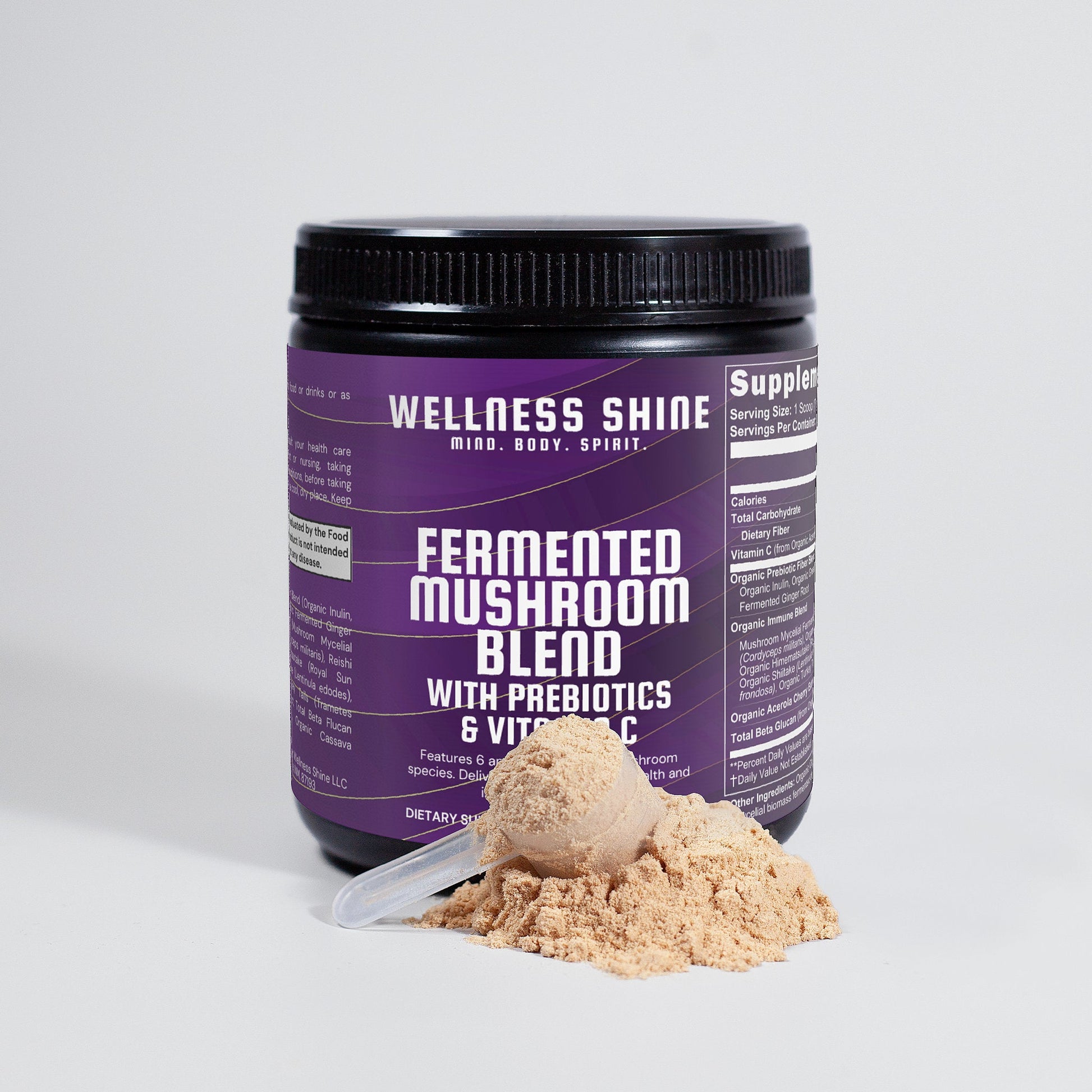 Fermented Mushroom Blend – Immune Support by Wellness Shine - Wellness Shine