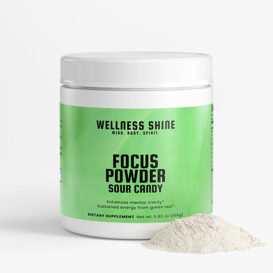 Focus Powder (Sour Candy) – Cognitive Support Supplement by Wellness Shine - Wellness Shine
