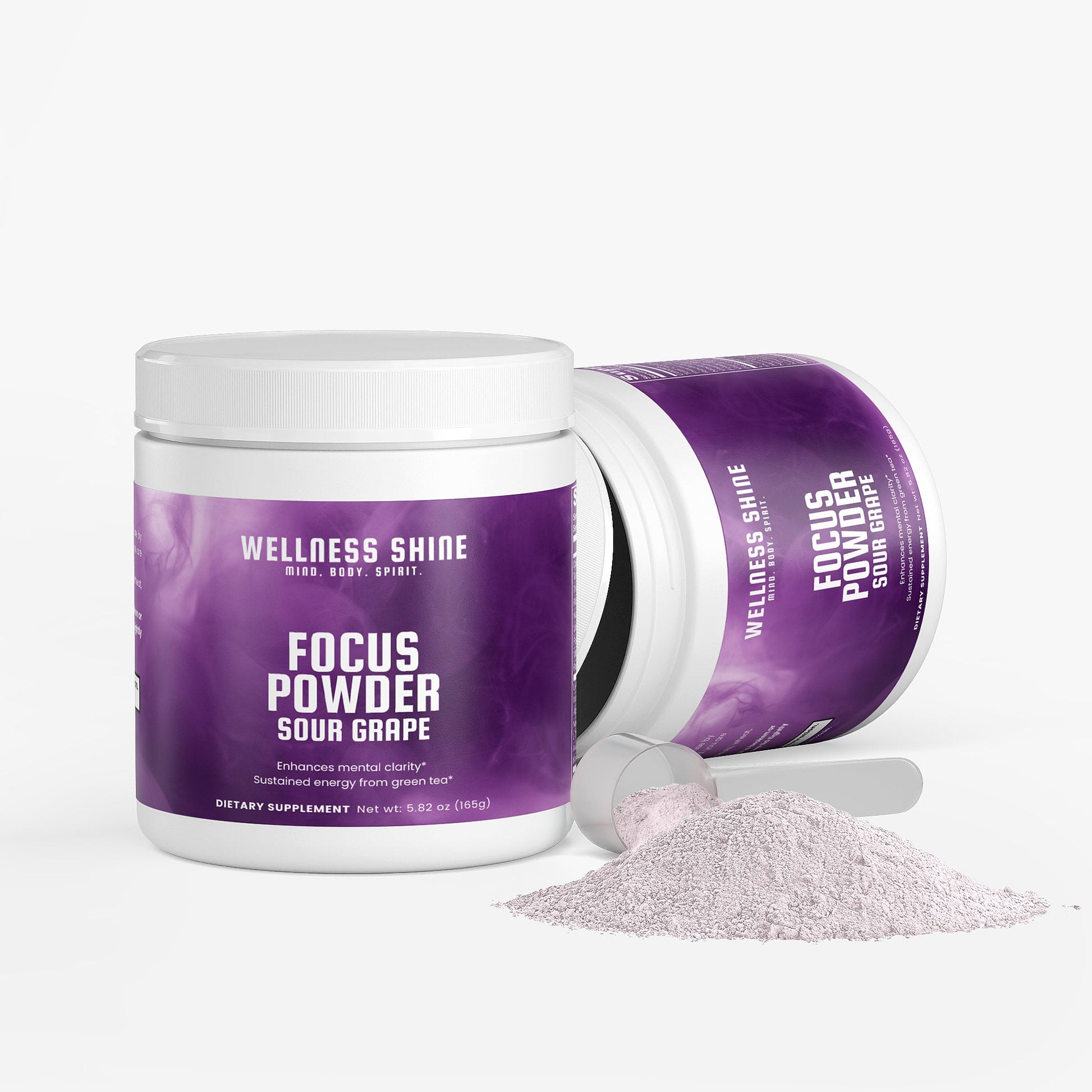 Focus Powder (Sour Grape) – Cognitive Support Supplement by Wellness Shine - Wellness Shine