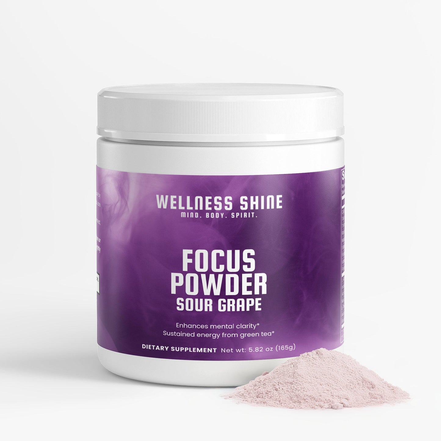 Focus Powder (Sour Grape) – Cognitive Support Supplement by Wellness Shine - Wellness Shine