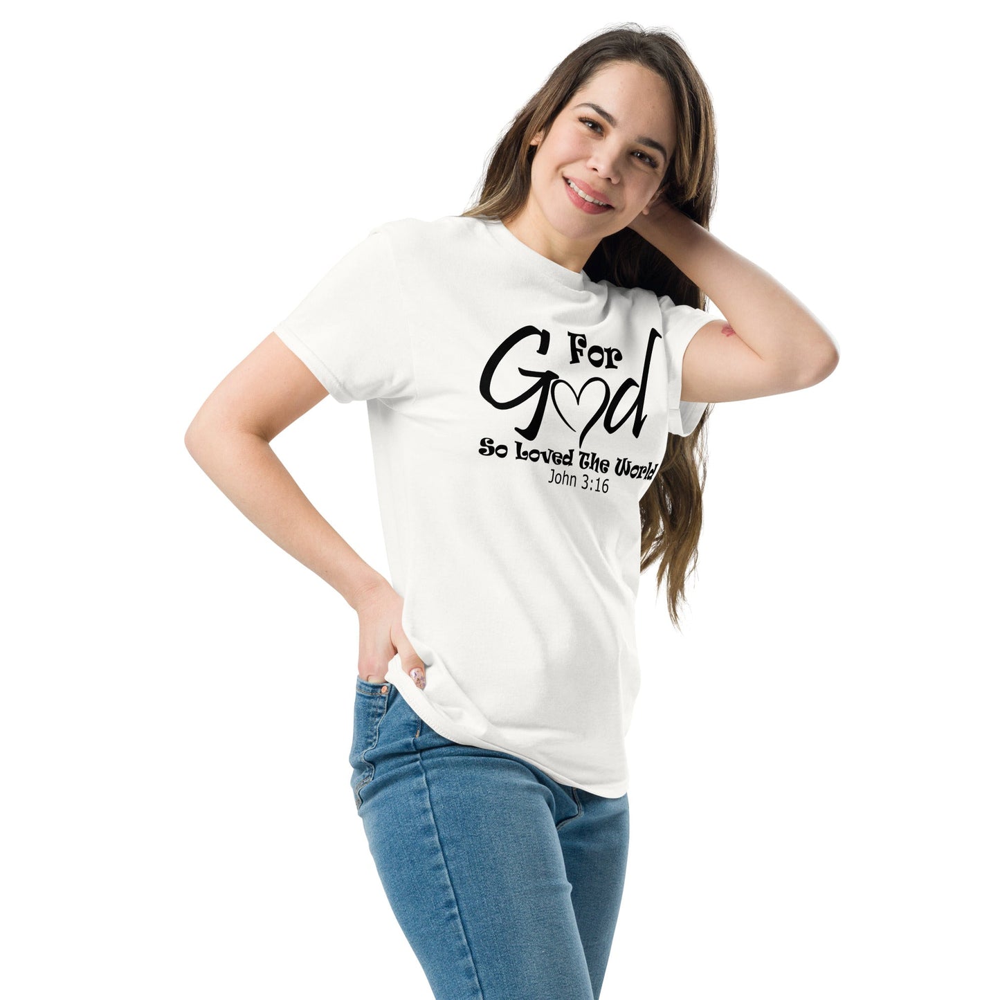 For God So Loved Christian Shirt, Bible Versed Tee, Gift - Christianity, Christianity Apparel, Jesus - Christian, Christianity Faith Shirt - Wellness Shine