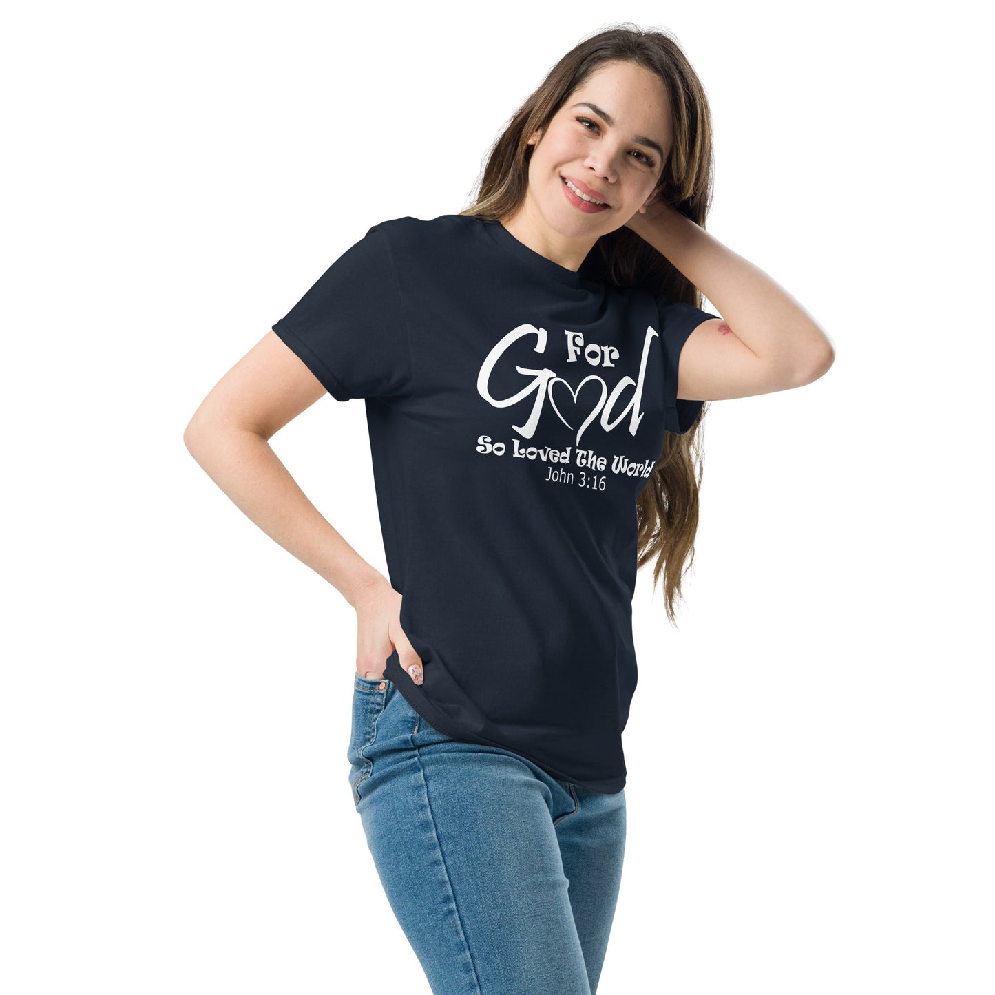 For God So Loved Christian Shirt, Bible Versed Tee, Gift - Christianity, Christianity Apparel, Jesus - Christian, Christianity Faith Shirt - Wellness Shine
