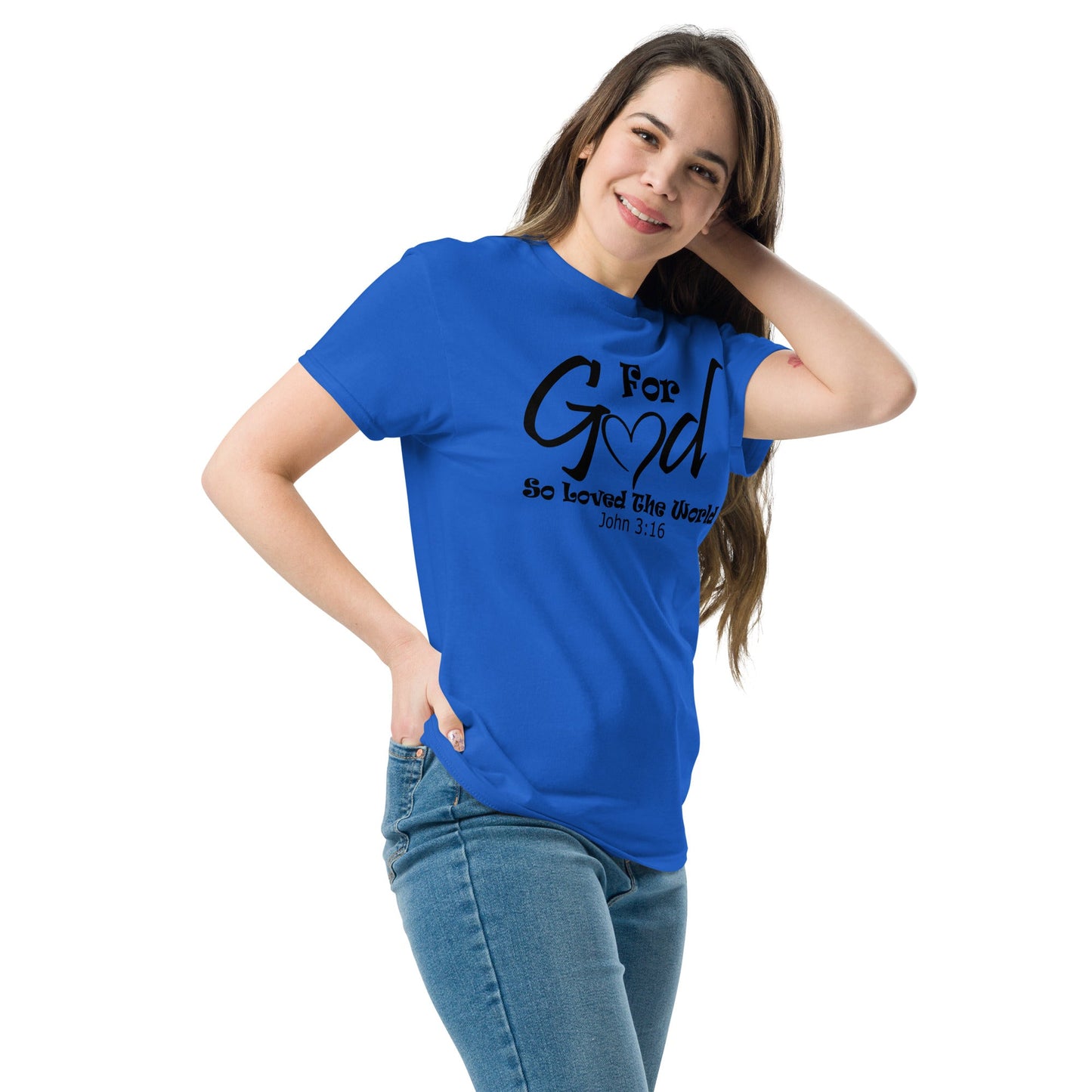 For God So Loved Christian Shirt, Bible Versed Tee, Gift - Christianity, Christianity Apparel, Jesus - Christian, Christianity Faith Shirt - Wellness Shine