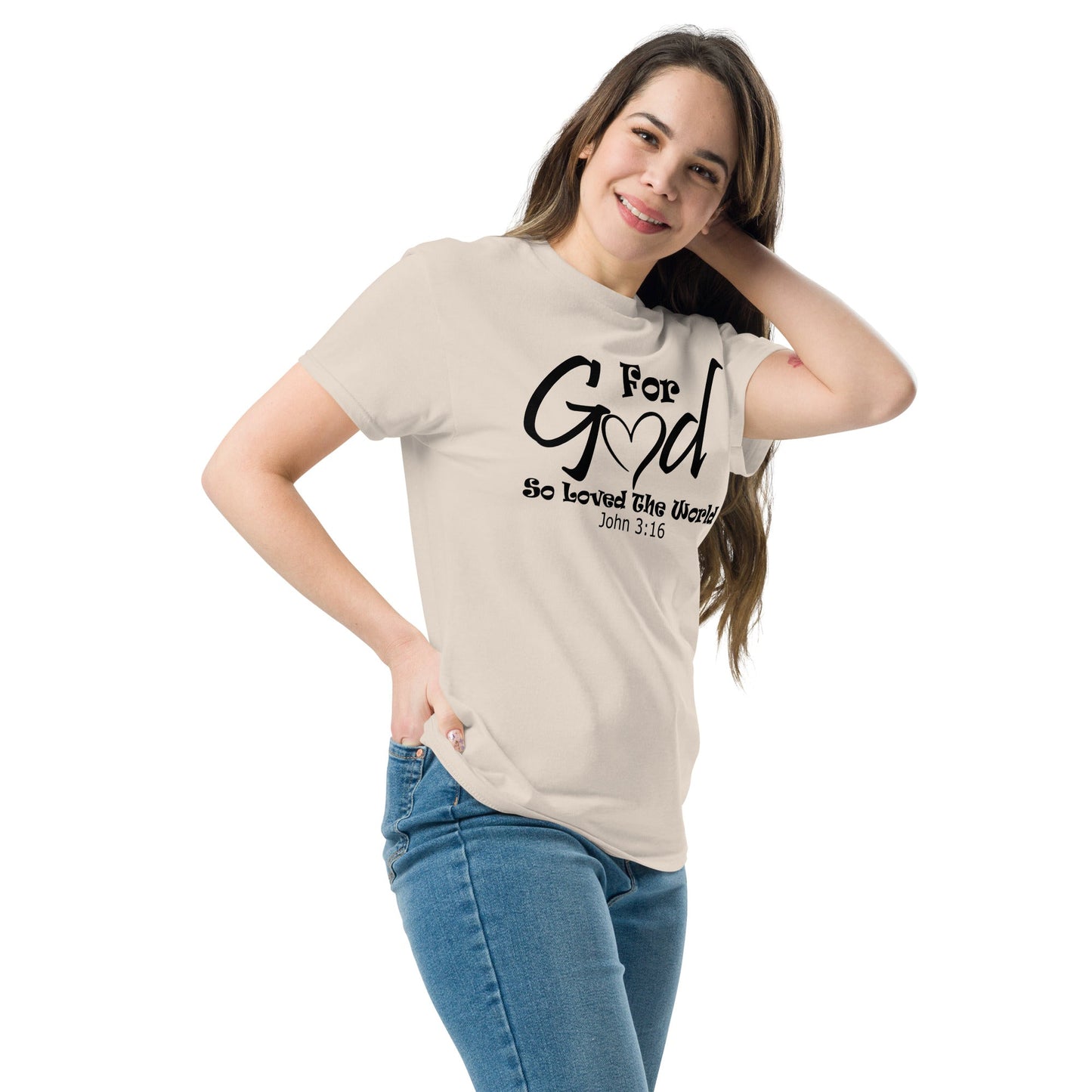 For God So Loved Christian Shirt, Bible Versed Tee, Gift - Christianity, Christianity Apparel, Jesus - Christian, Christianity Faith Shirt - Wellness Shine