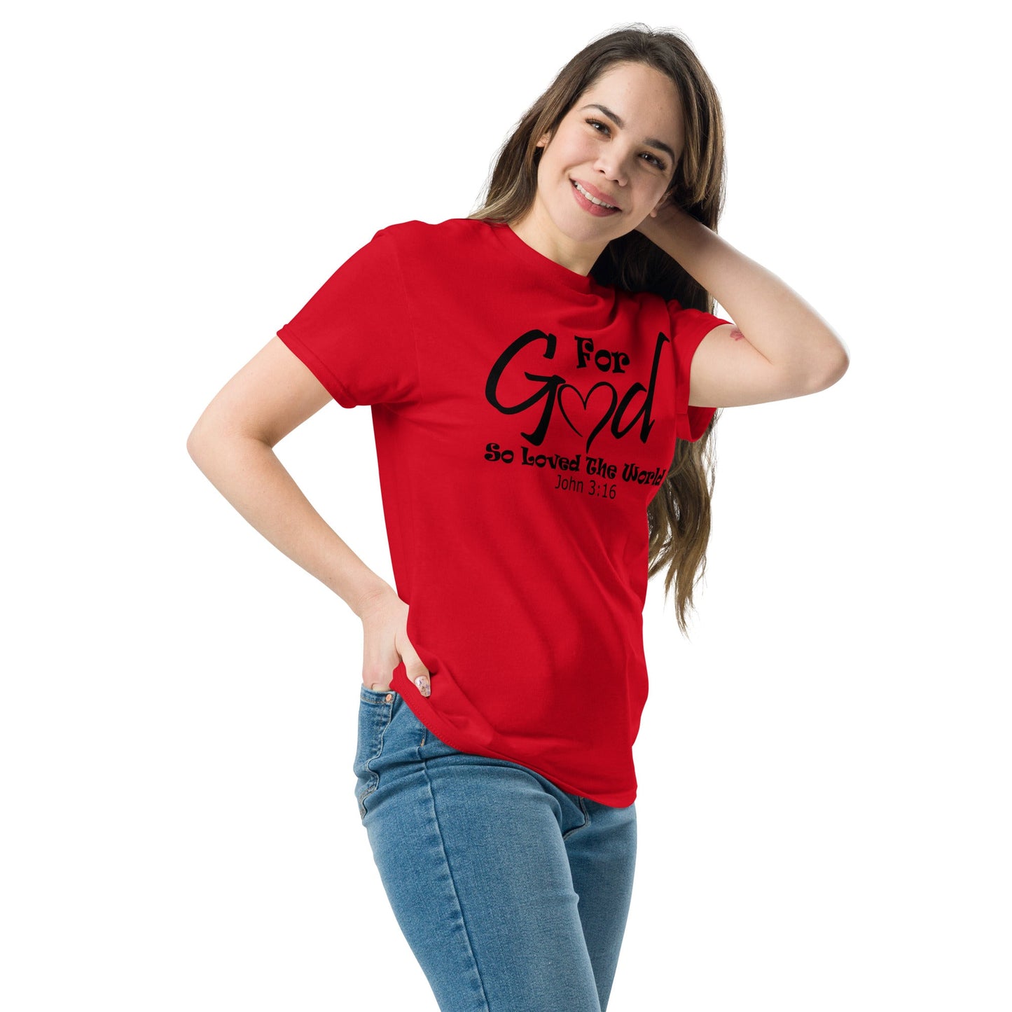 For God So Loved Christian Shirt, Bible Versed Tee, Gift - Christianity, Christianity Apparel, Jesus - Christian, Christianity Faith Shirt - Wellness Shine
