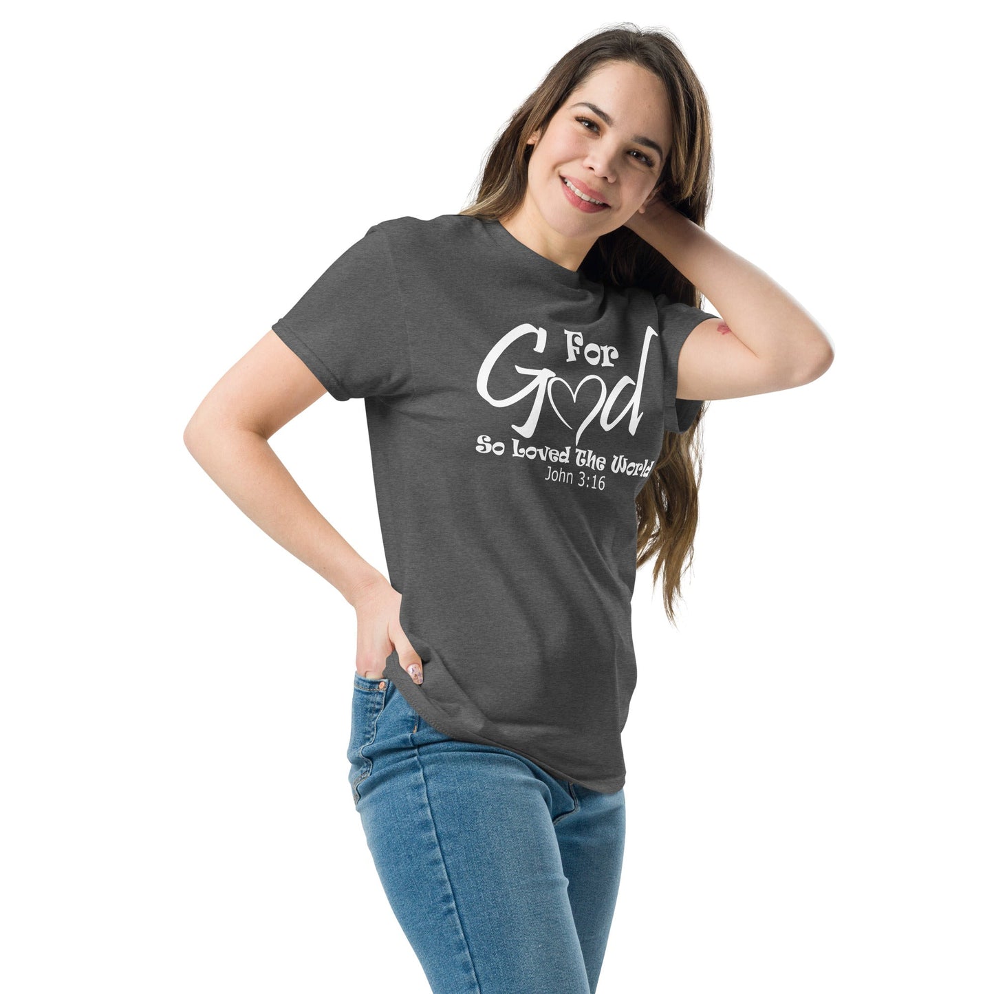 For God So Loved Christian Shirt, Bible Versed Tee, Gift - Christianity, Christianity Apparel, Jesus - Christian, Christianity Faith Shirt - Wellness Shine