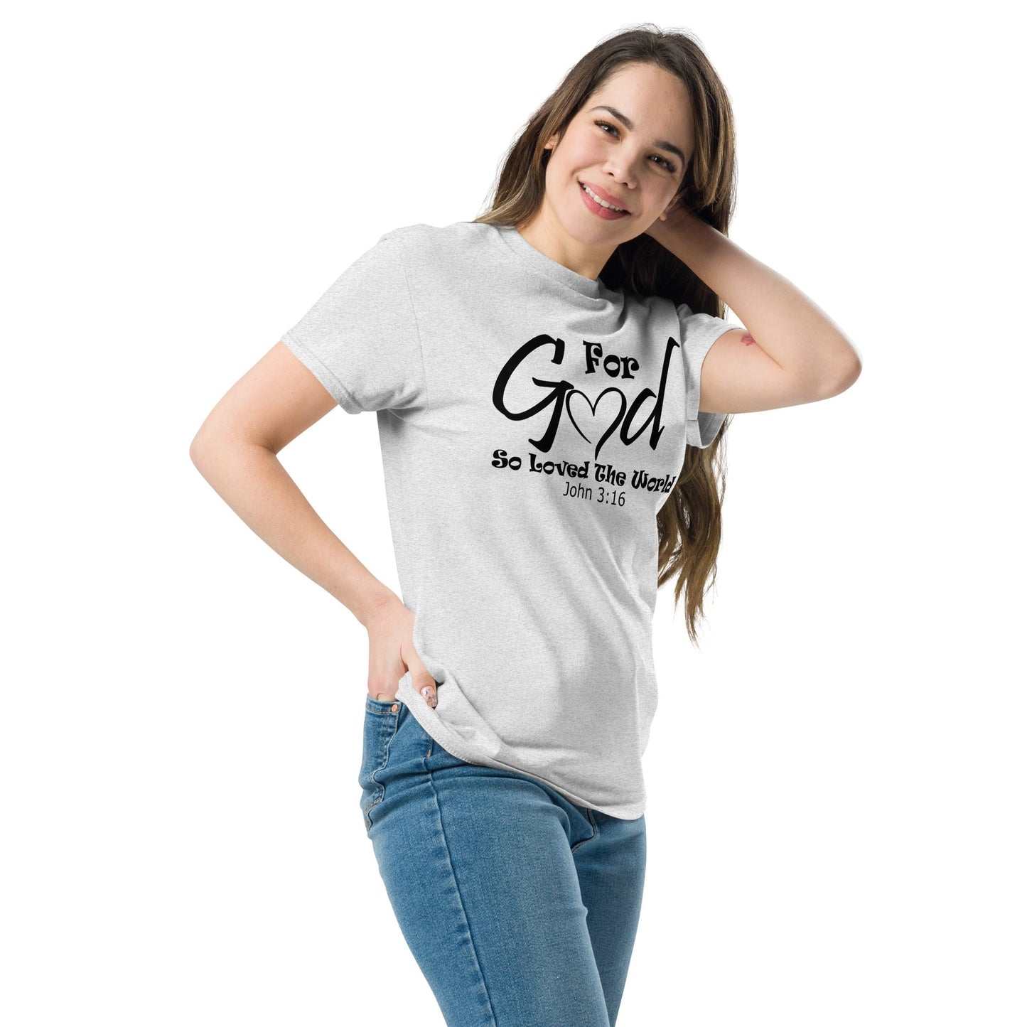 For God So Loved Christian Shirt, Bible Versed Tee, Gift - Christianity, Christianity Apparel, Jesus - Christian, Christianity Faith Shirt - Wellness Shine