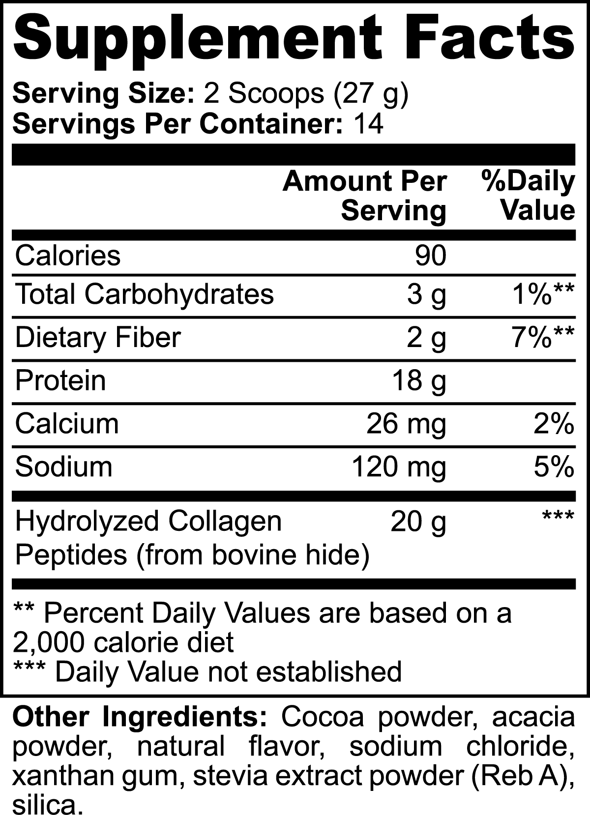 Grass - Fed Collagen Peptides Powder (Chocolate) - Healthy Skin Supplement | Wellness Shine - Wellness Shine