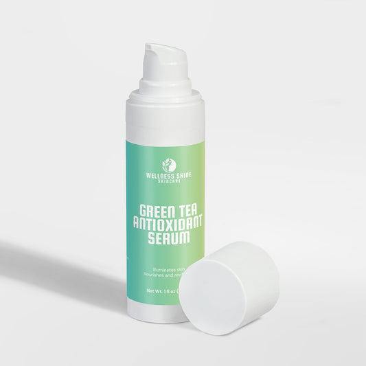 Green Tea Antioxidant Serum - Hydrating, Nourishing and Revitalizing Skincare by Wellness Shine - Wellness Shine