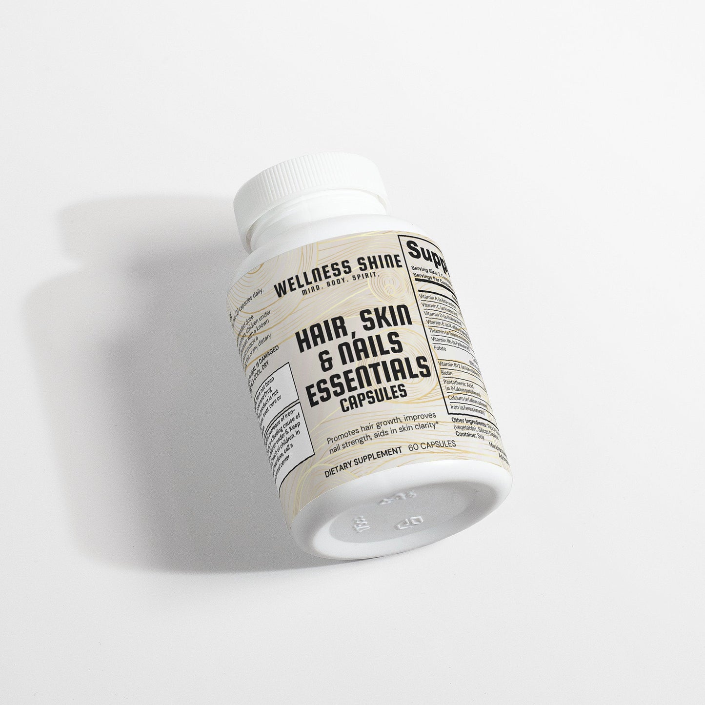 Hair, Skin and Nails Essentials – Body Tissue Health Supplement by Wellness Shine - Wellness Shine