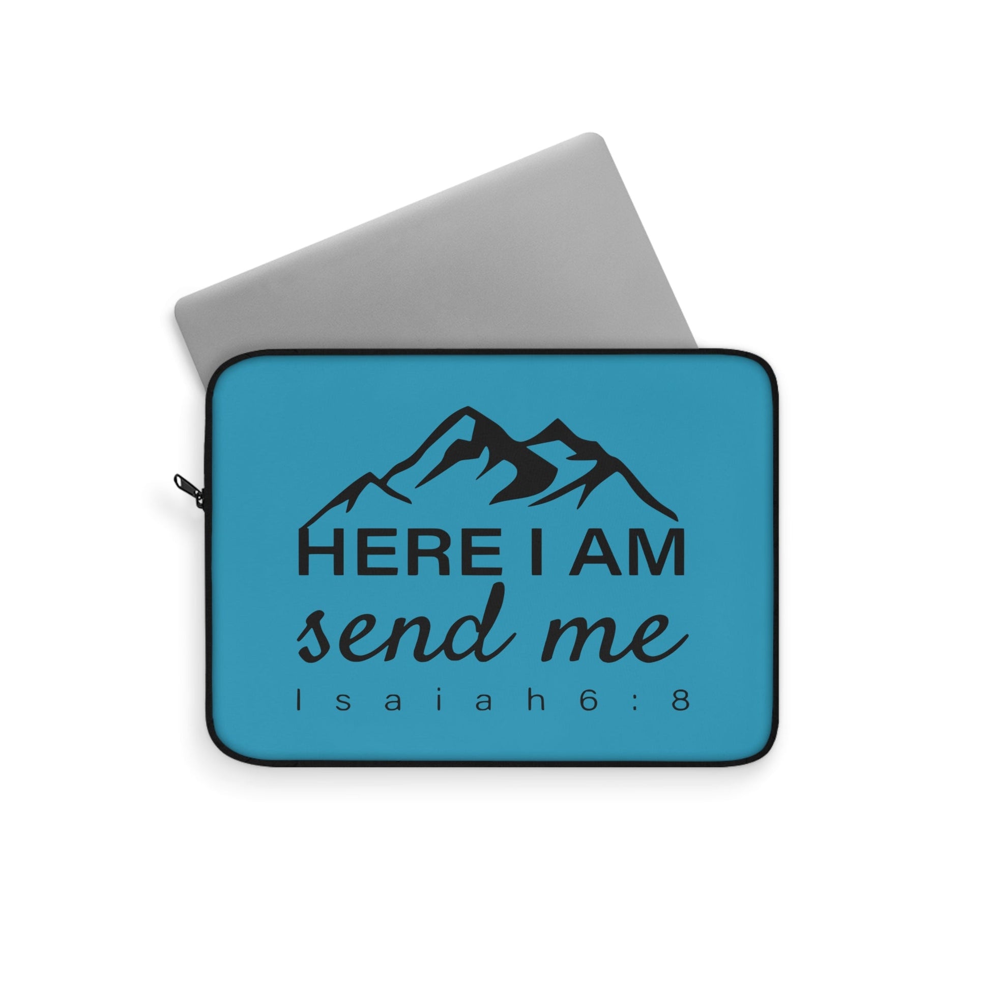 Here I Am Send Me Laptop Sleeve - Wellness Shine