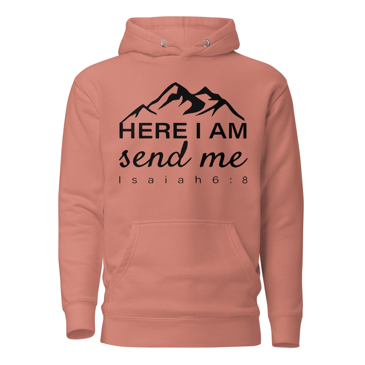 Here I Am Unisex Hoodie - Faith Based Apparel - Wellness Shine - Wellness Shine