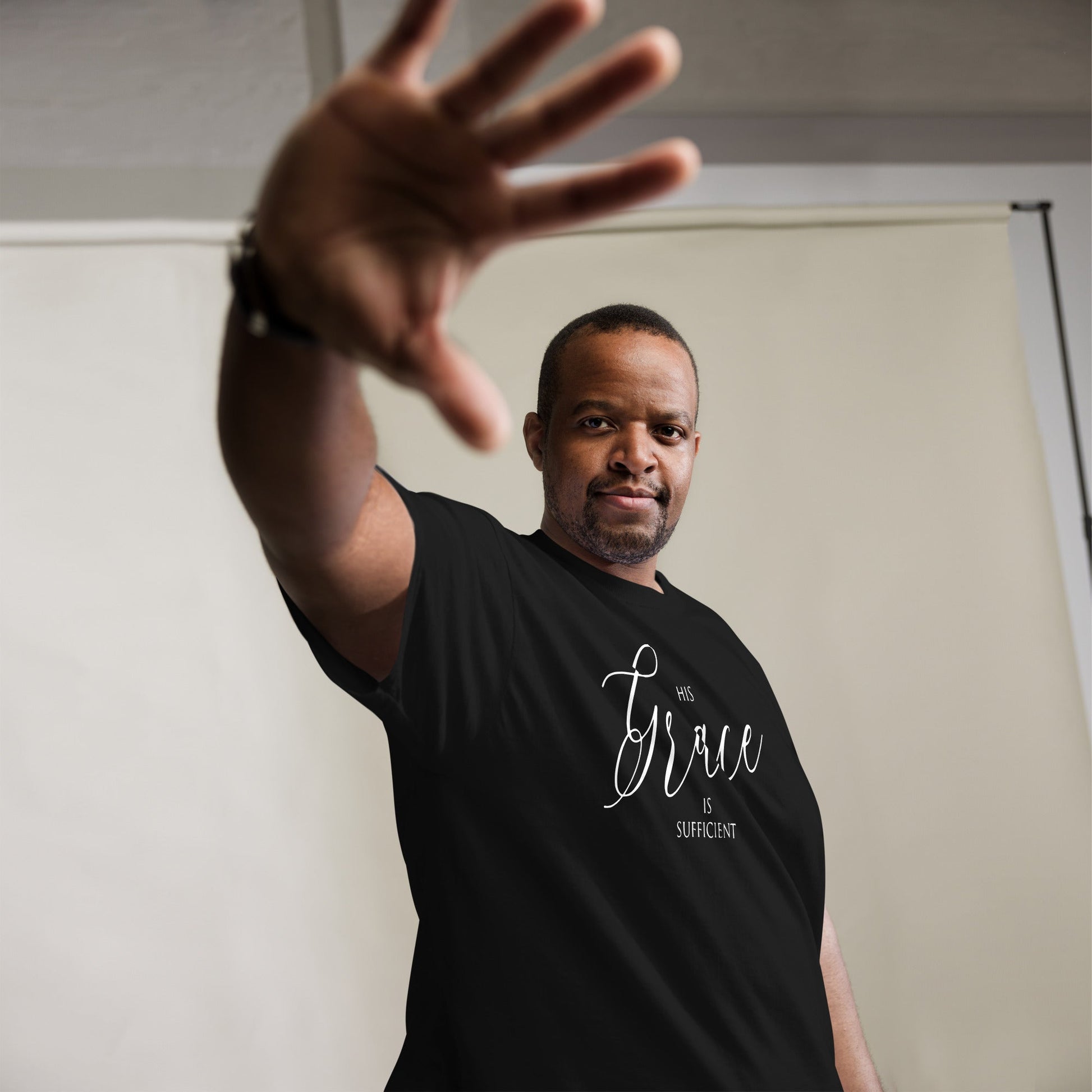 His Grace Christian Shirt, Bible Versed Tee, Gift - Christianity, Christianity Apparel, Jesus - Christian, Christianity Faith Shirt - Wellness Shine