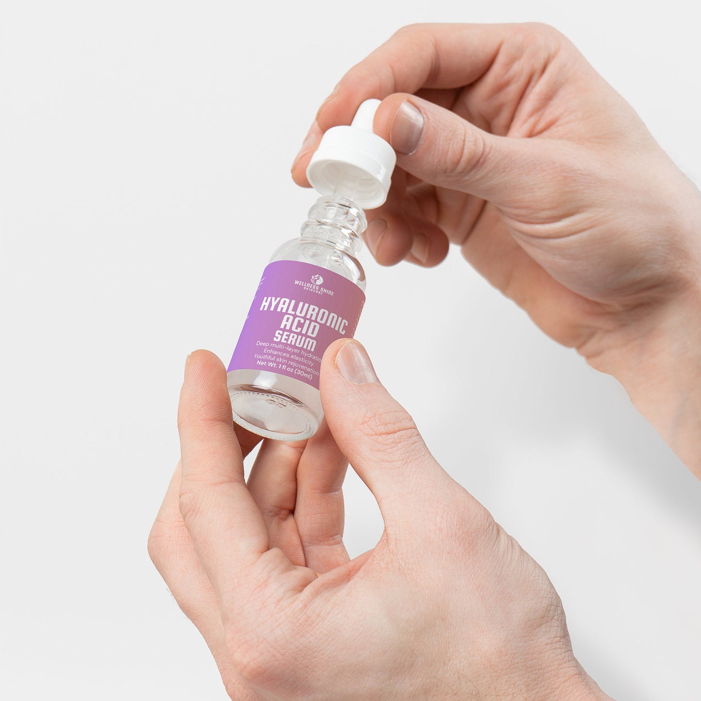 Hyaluronic Acid Serum - Hydrating, Elasticity and Moisturizing Skincare by Wellness Shine - Wellness Shine