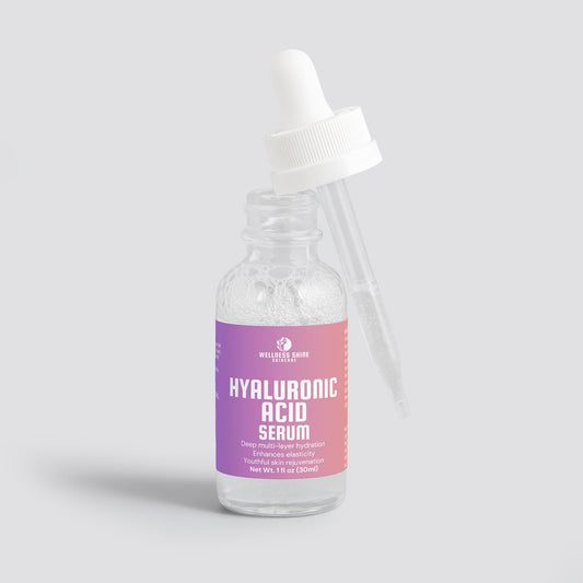 Hyaluronic Acid Serum - Hydrating, Elasticity and Moisturizing Skincare by Wellness Shine - Wellness Shine