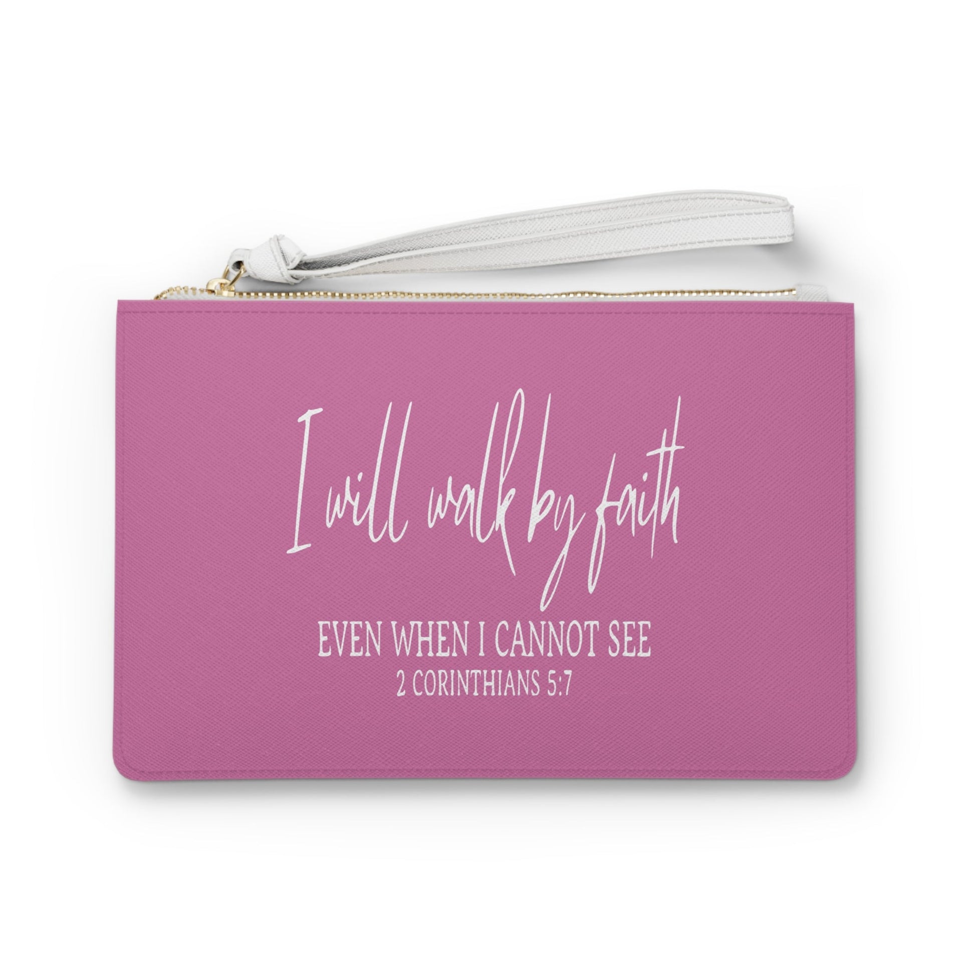 I Will Walk By Faith - Clutch Bag - Wellness Shine