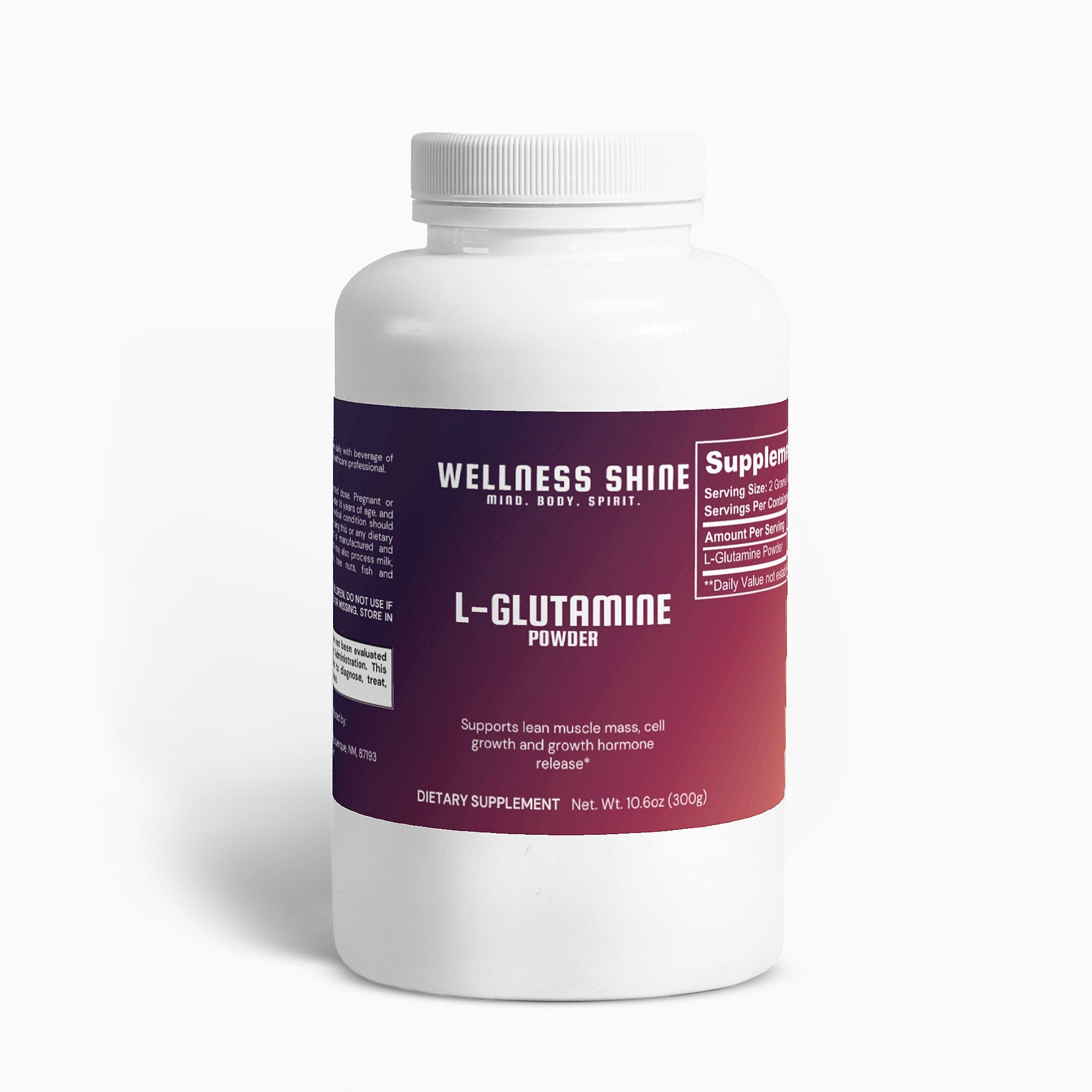 L - Glutamine Powder - Wellness Shine