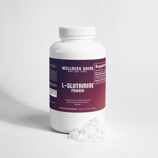 L - Glutamine Powder – 300g (150 Servings) by Wellness Shine - Wellness Shine