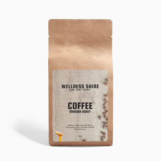 Manuka Honey Coffee 4oz - Wellness Shine