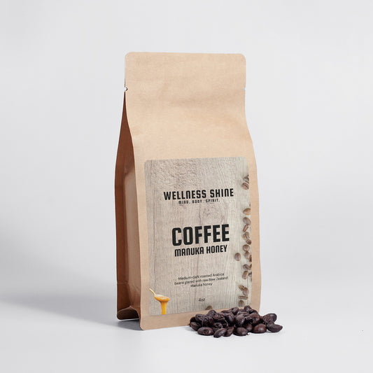 Manuka Honey Coffee – 4oz by Wellness Shine - Wellness Shine