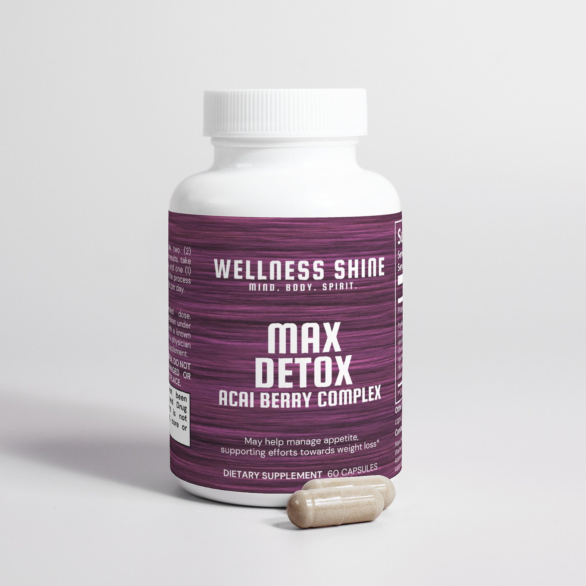 Max Detox (Acai Detox) – Cleansing Support by Wellness Shine - Wellness Shine