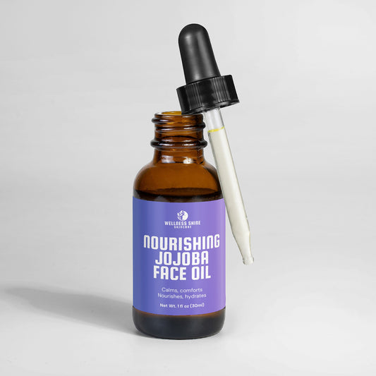 Nourishing Jojoba Face Oil - Redness Reducer and Healthy Complexion Skincare by Wellness Shine - Wellness Shine