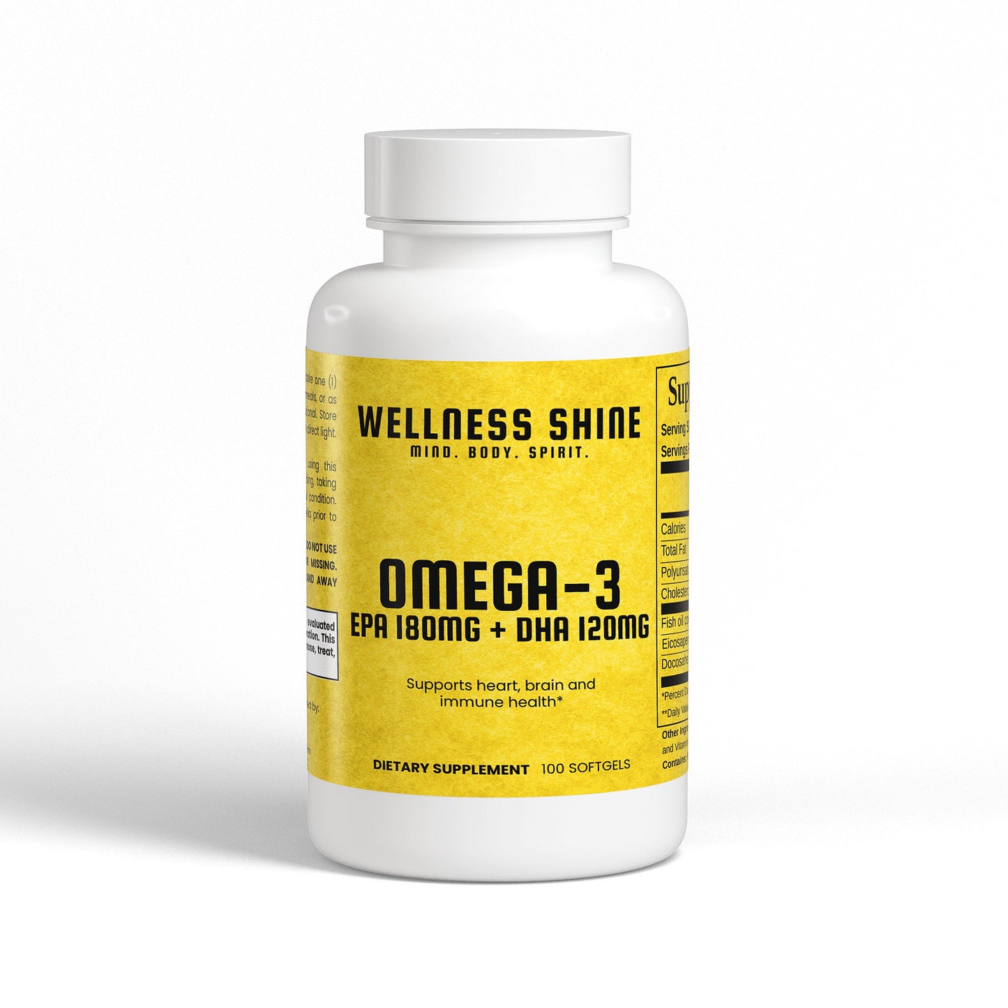 Omega - 3 EPA 180mg + DHA 120mg - Wellness Shine