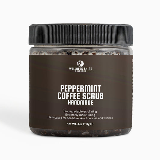 Peppermint Coffee Scrub - Wellness Shine