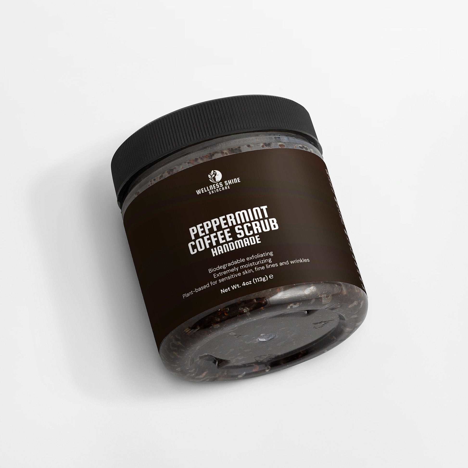 Peppermint Coffee Scrub - Invigorating and Exfoliating Skincare by Wellness Shine - Wellness Shine