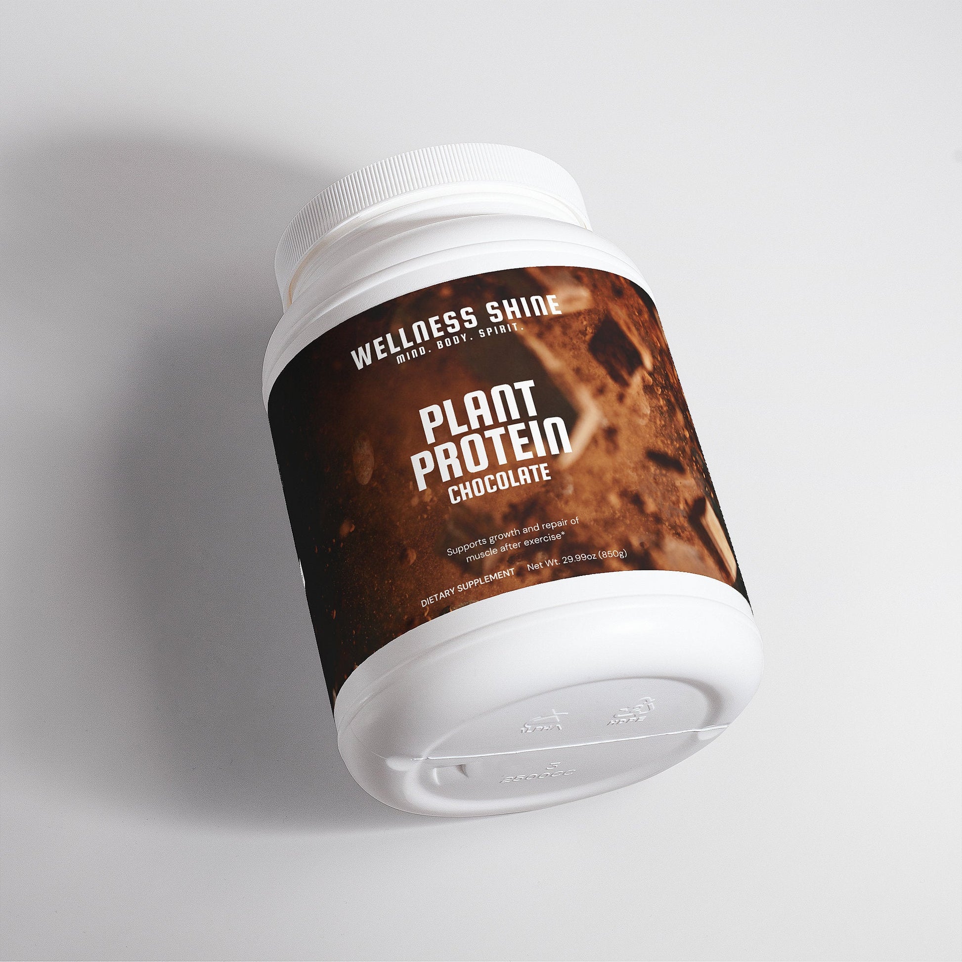 Plant Protein (Chocolate) – Muscle Growth and Recovery Supplement by Wellness Shine - Wellness Shine