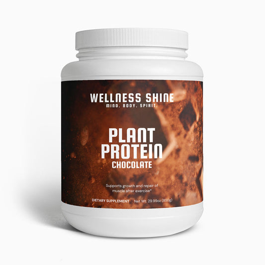 Plant Protein (Chocolate) - Muscle Growth and Recovery Supplement | Wellness Shine - Wellness Shine
