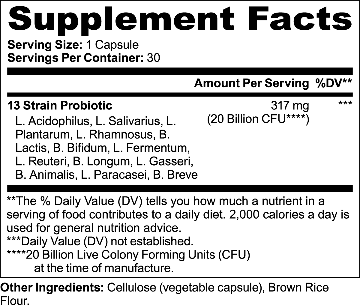 Probiotic 20 Billion - Wellness Shine