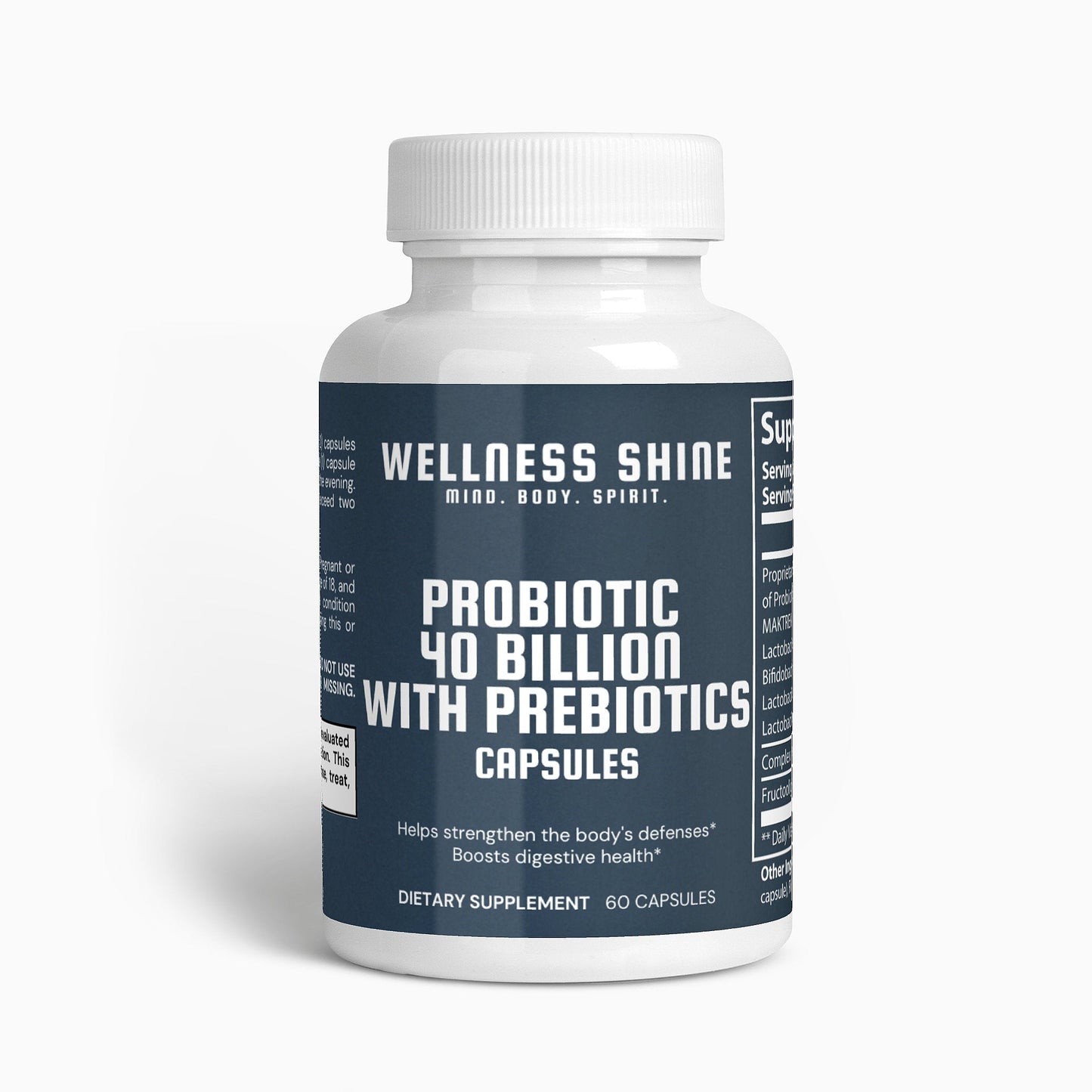 Probiotic 40 Billion with Prebiotics - Wellness Shine