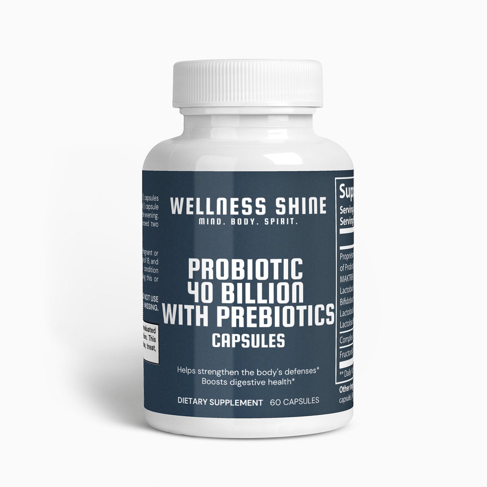 Probiotic 40 Billion with Prebiotics - Wellness Shine