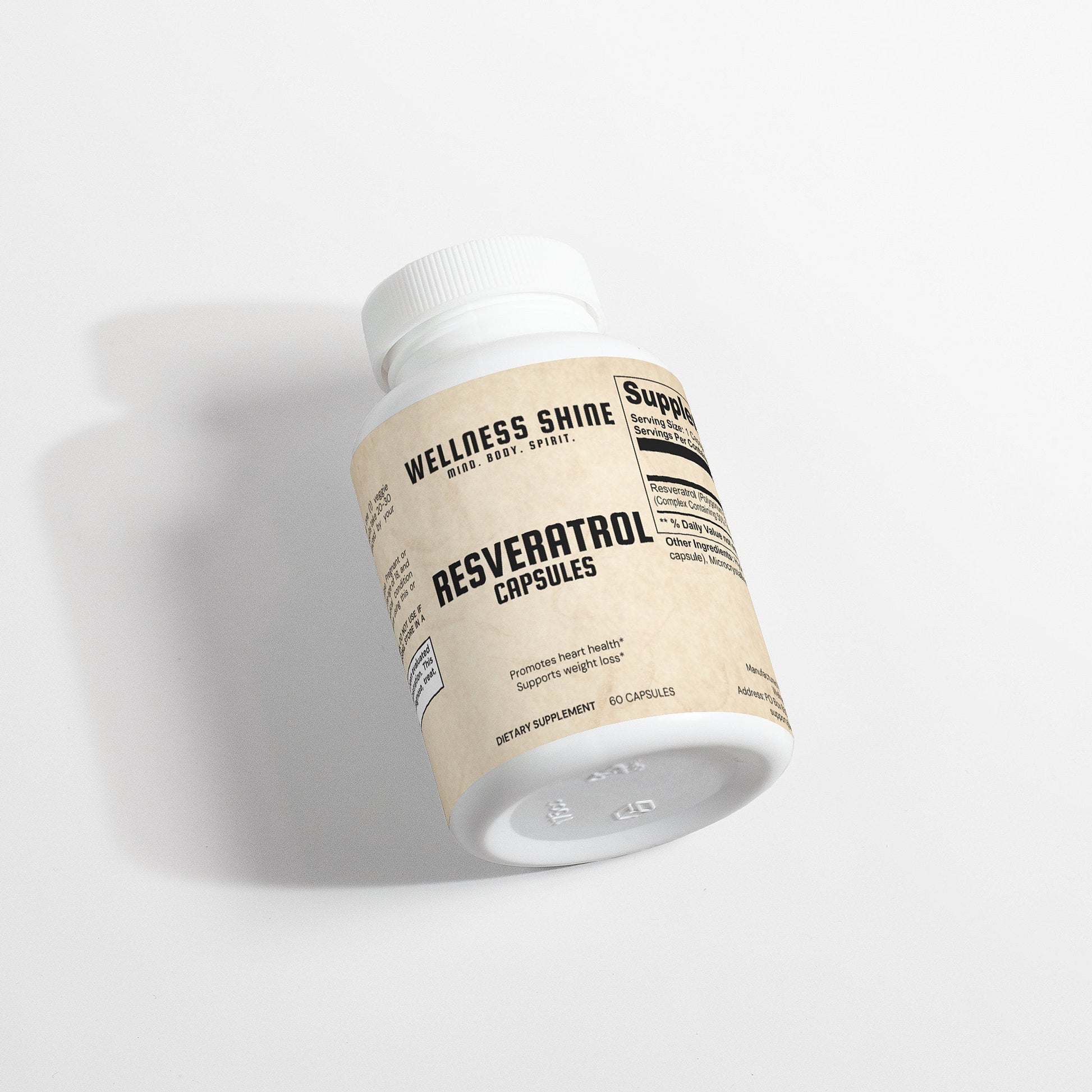 Resveratrol 50% 600mg - Wellness Shine