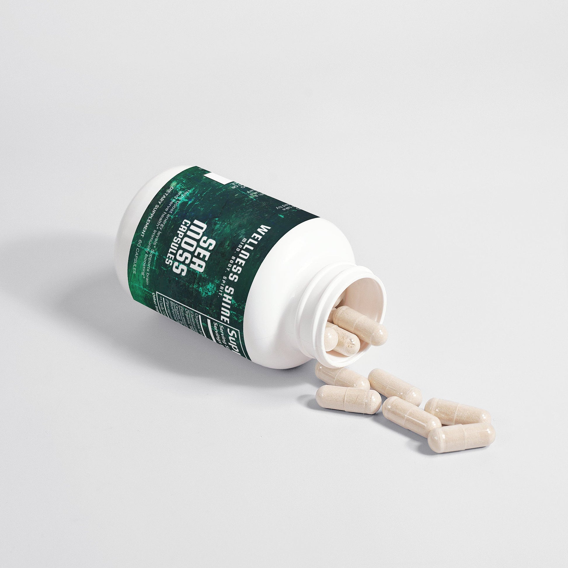 Sea Moss Capsules – Mineral - Rich Superfood Support by Wellness Shine - Wellness Shine