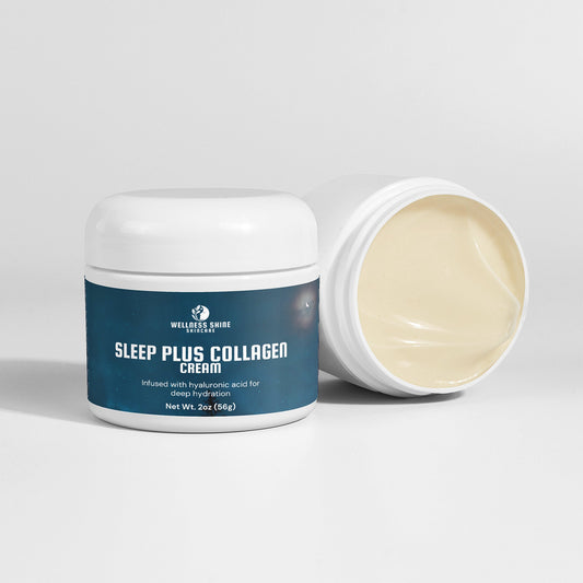 Sleep Plus Collagen Cream - Hydrating and Nourishing Nighttime Skin Care by Wellness Shine - Wellness Shine